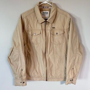 Mountain Khakis Tan Striped Lined Jacket
